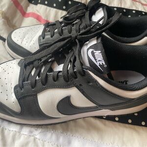 Nike Women’s Black/White Low Dunks